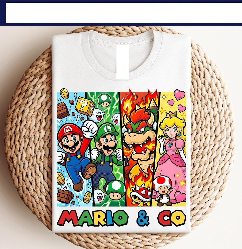 Super Mario Tshirt White